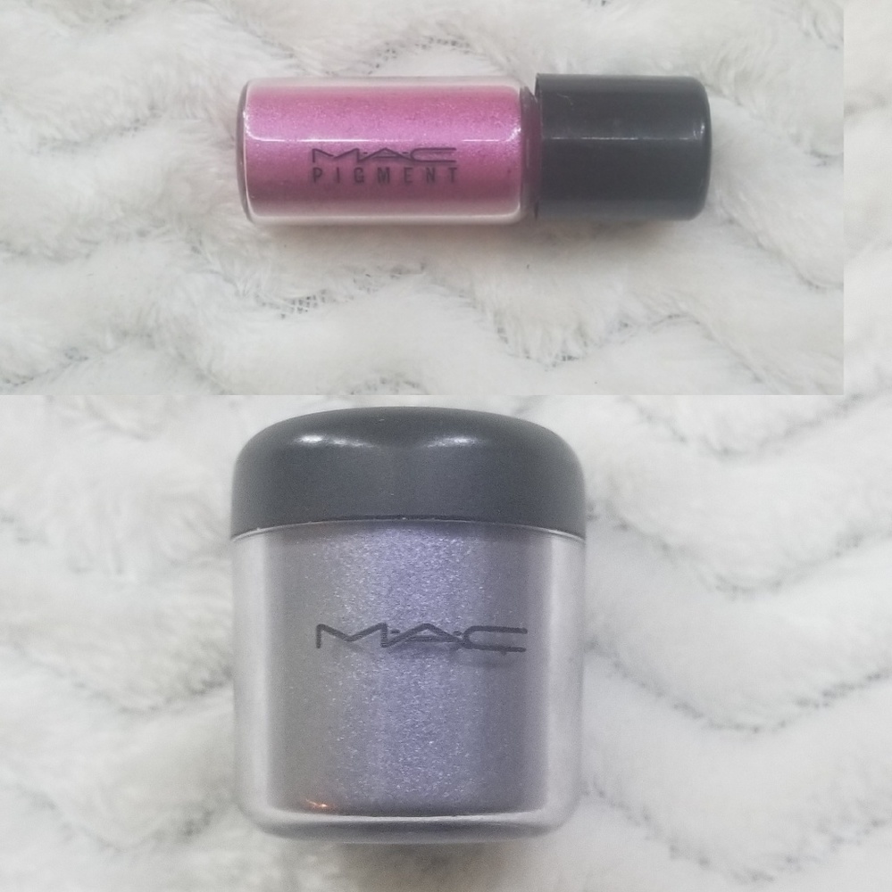MAC PIGMENTS In Softwash Grey & Fuchsia AUTHENTIC